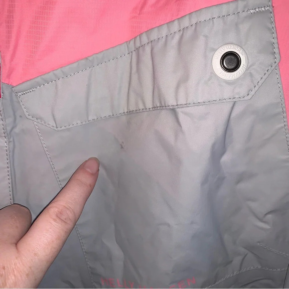 Helly Hansen Pink Grey Lightweight Shell Jacket L - Picture 7 of 10